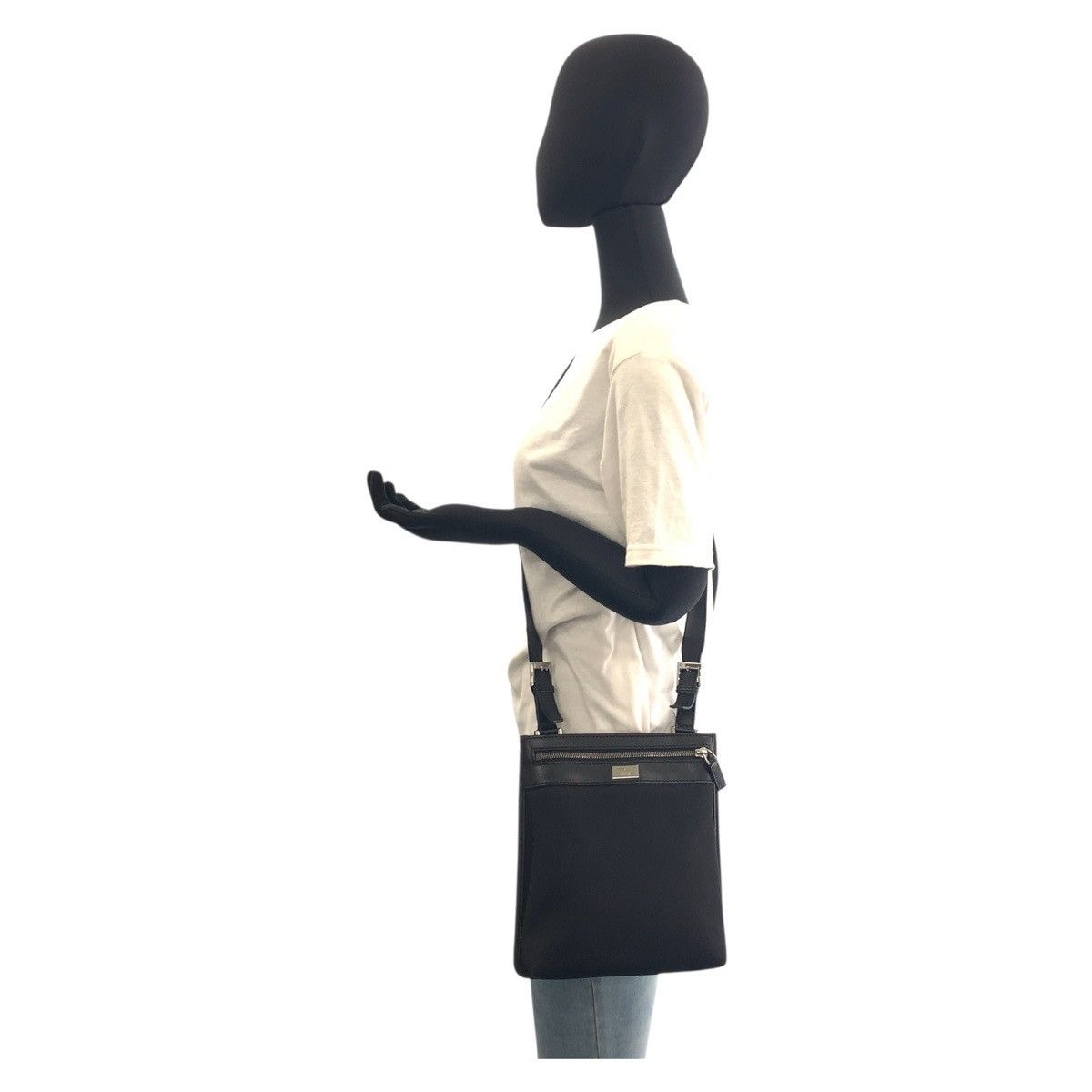 Gucci Gucci Gucci 92562 Nylon/Leather Shoulder Bag Leather Shoulder Bag 92562 DUTY FREE for USA Size ONE SIZE - 7 Thumbnail