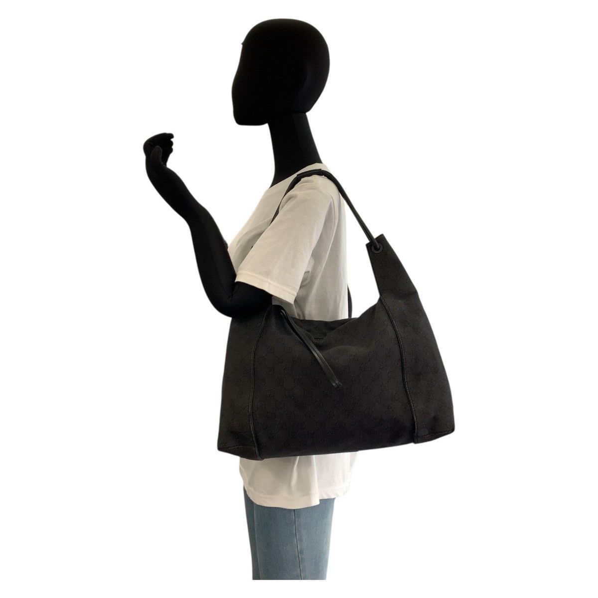 Gucci Gucci Gucci GG Canvas Leather Shoulder Bag Canvas Shoulder Bag 101292 DUTY FREE for USA Size ONE SIZE - 6 Thumbnail