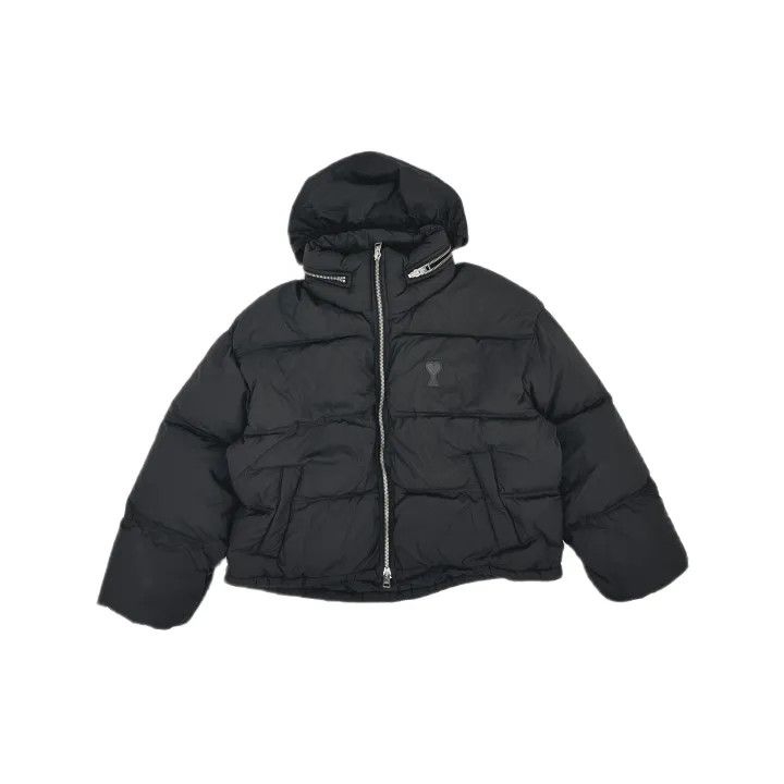 AMI AMIPARIS FW24 Heart Zip-Up Puffer Jacket 0079 Size US M / EU 48-50 / 2 - 2 Thumbnail