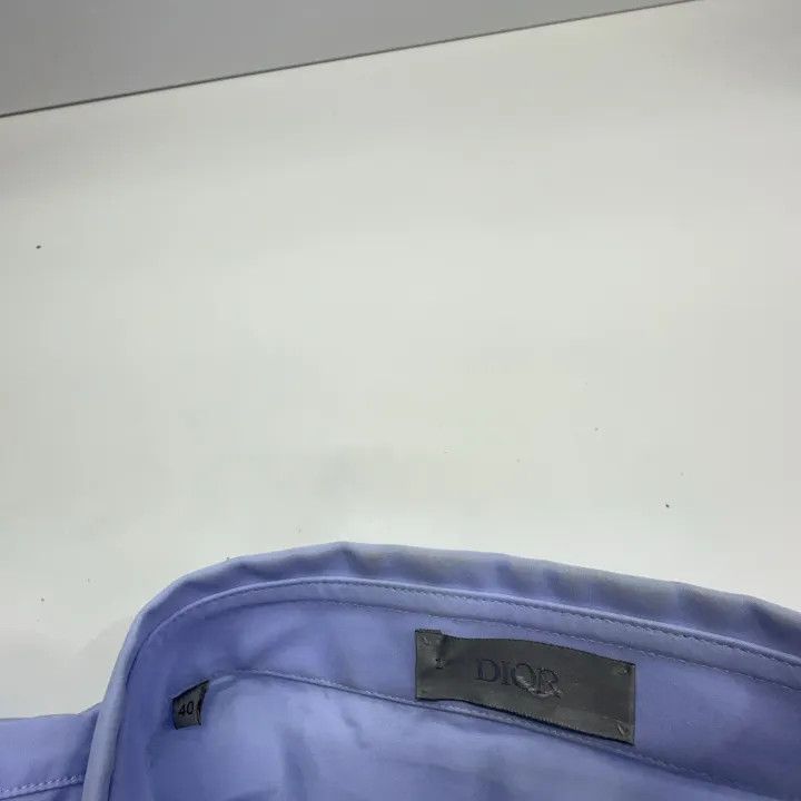 Dior Dior SS23 Blue Logo Embroidered Shirt 0079 Size US M / EU 48-50 / 2 - 4 Thumbnail