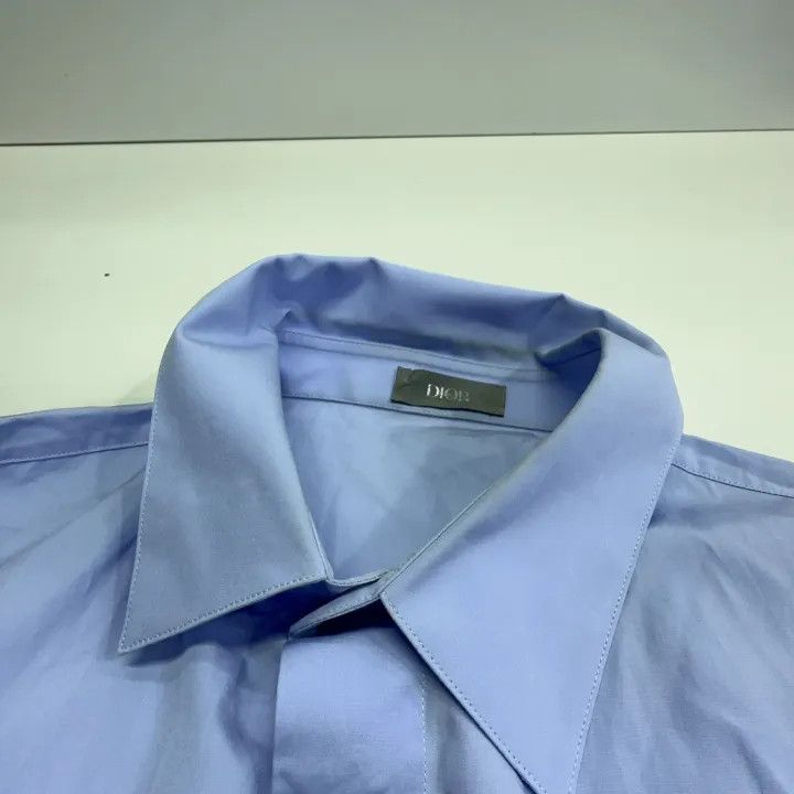 Dior Dior SS23 Blue Logo Embroidered Shirt 0079 Size US M / EU 48-50 / 2 - 6 Thumbnail