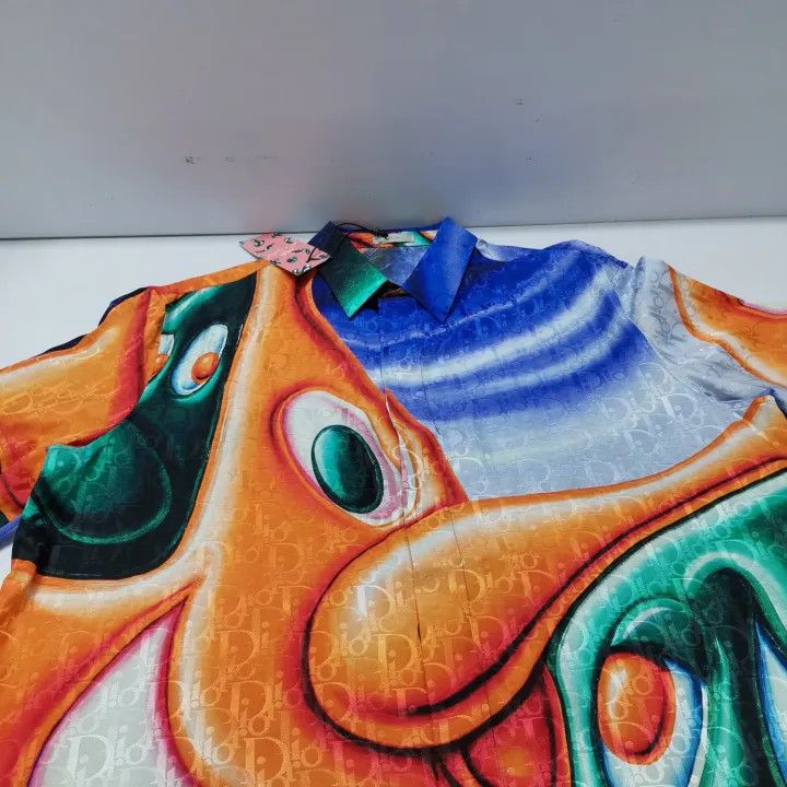 Dior Dior Kenny Scharf Short Sleeve Shirt 0079 Size US M / EU 48-50 / 2 - 10 Thumbnail