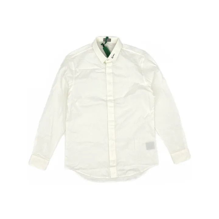 Dior Dior Logo Embroidered White Dress Shirt 0079 Size US M / EU 48-50 / 2 - 2 Thumbnail