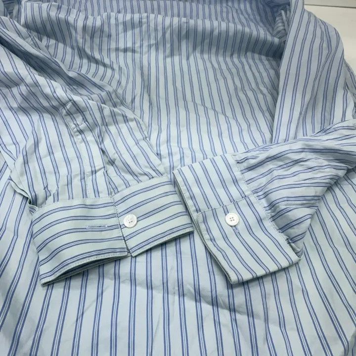 Dior Dior Striped Long Sleeve Shirt with Ties 0079 Size US M / EU 48-50 / 2 - 11 Thumbnail