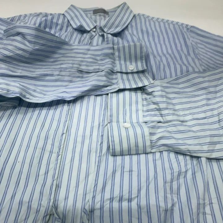 Dior Dior Striped Long Sleeve Shirt with Ties 0079 Size US M / EU 48-50 / 2 - 9 Thumbnail