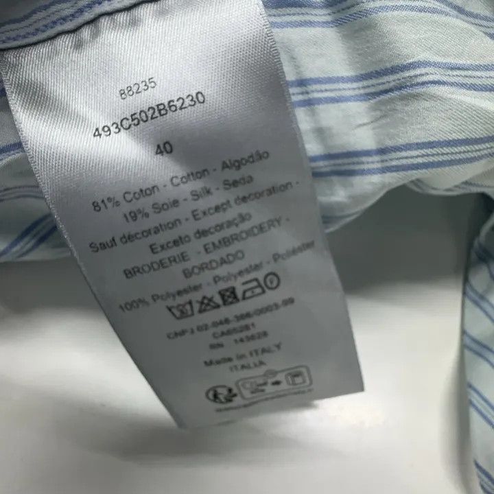 Dior Dior Striped Long Sleeve Shirt with Ties 0079 Size US M / EU 48-50 / 2 - 5 Thumbnail