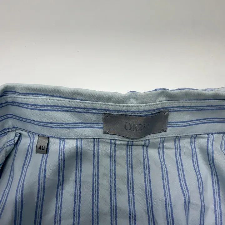 Dior Dior Striped Long Sleeve Shirt with Ties 0079 Size US M / EU 48-50 / 2 - 6 Thumbnail