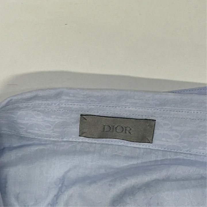 Dior Dior Simple Long Sleeve Shirt in Light Blue 0079 Size US M / EU 48-50 / 2 - 3 Thumbnail