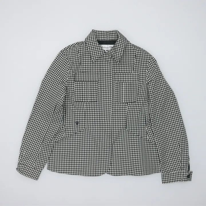 Dior Dior Houndstooth Print Single-Button Blazer 0079 Size US M / EU 48-50 / 2 - 2 Thumbnail