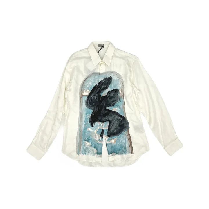 Dior Dior Logo Geometric Print Long Sleeve Shirt 0079 Size US L / EU 52-54 / 3 - 2 Thumbnail
