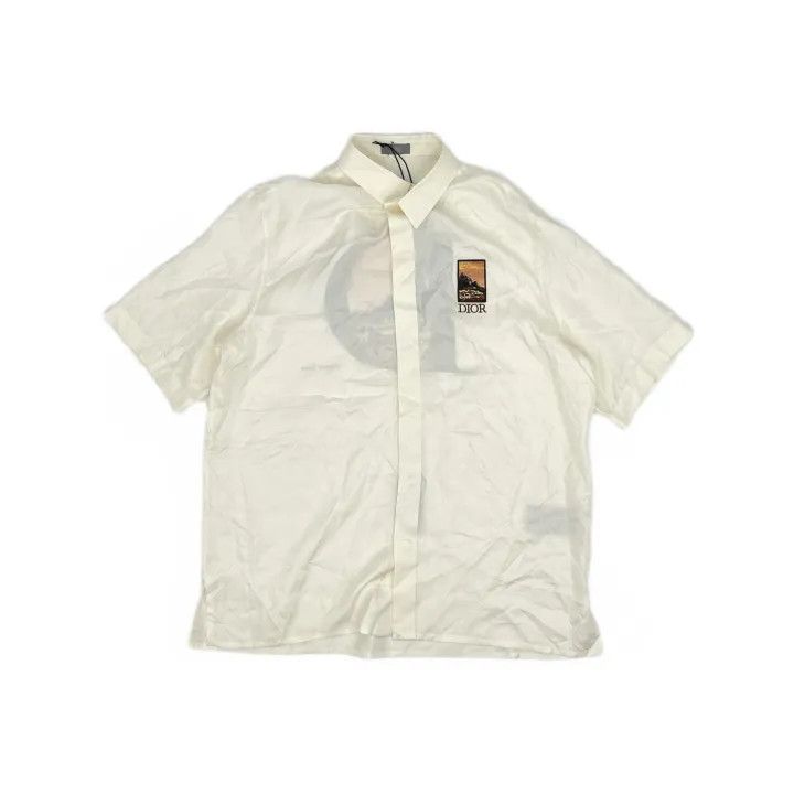 Dior Dior FW22 Landscape Embroidered Short Sleeve Shirt 0079 Size US M / EU 48-50 / 2 - 2 Thumbnail