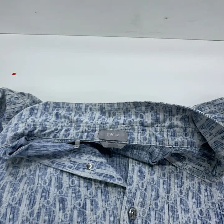 Dior Dior Classic Blue Long Sleeve Shirt 0079 Size US M / EU 48-50 / 2 - 6 Thumbnail