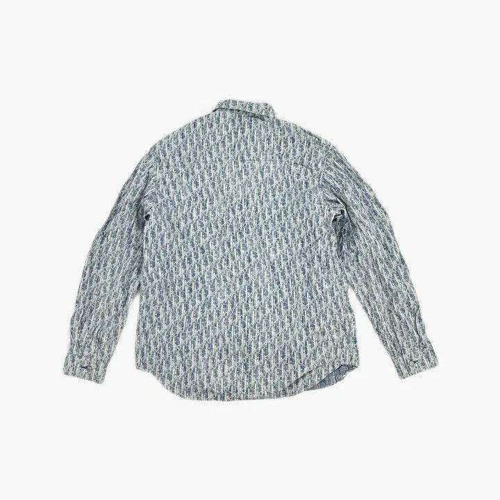 Dior Dior Classic Blue Long Sleeve Shirt 0079 Size US M / EU 48-50 / 2 - 3 Thumbnail