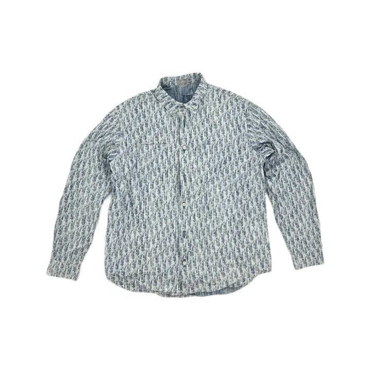 Dior Dior Classic Blue Long Sleeve Shirt 0079 Size US M / EU 48-50 / 2 - 2 Thumbnail