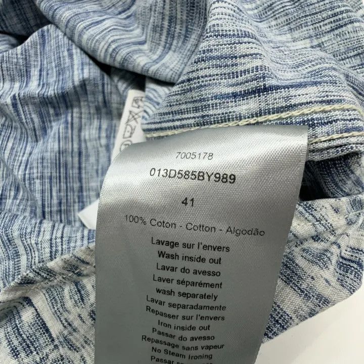 Dior Dior Classic Blue Long Sleeve Shirt 0079 Size US M / EU 48-50 / 2 - 4 Thumbnail