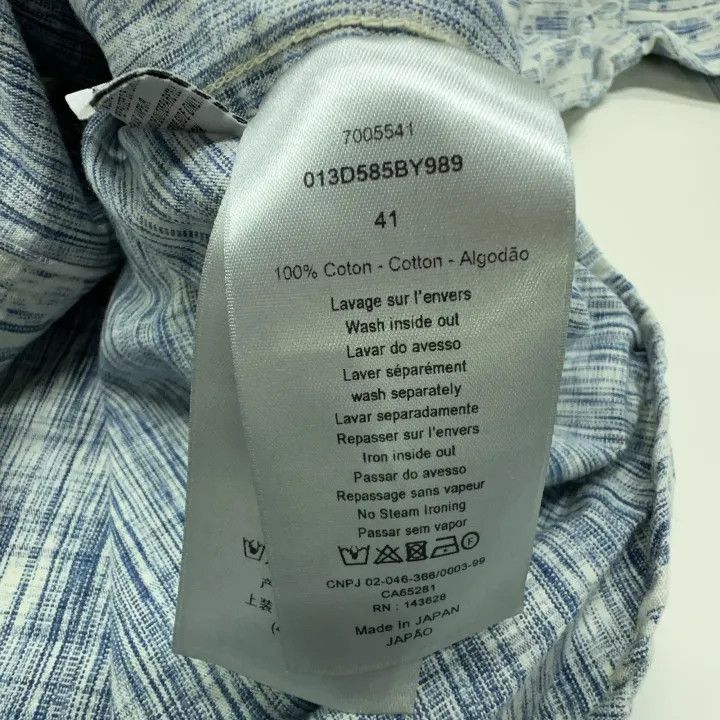 Dior Dior Oblique Print Classic Long Sleeve Shirt 0079 Size US L / EU 52-54 / 3 - 4 Thumbnail