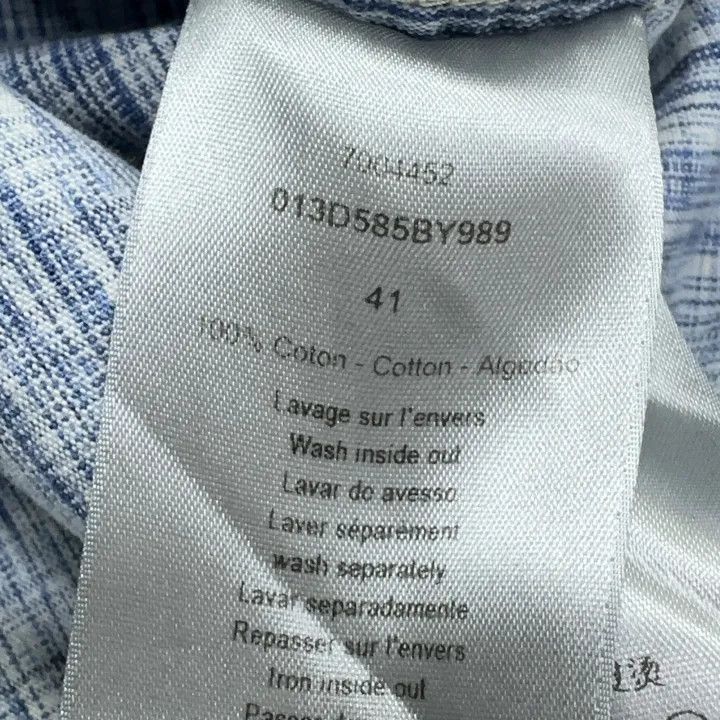 Dior Dior Oblique Print Classic Long Sleeve Shirt 0079 Size US L / EU 52-54 / 3 - 6 Thumbnail