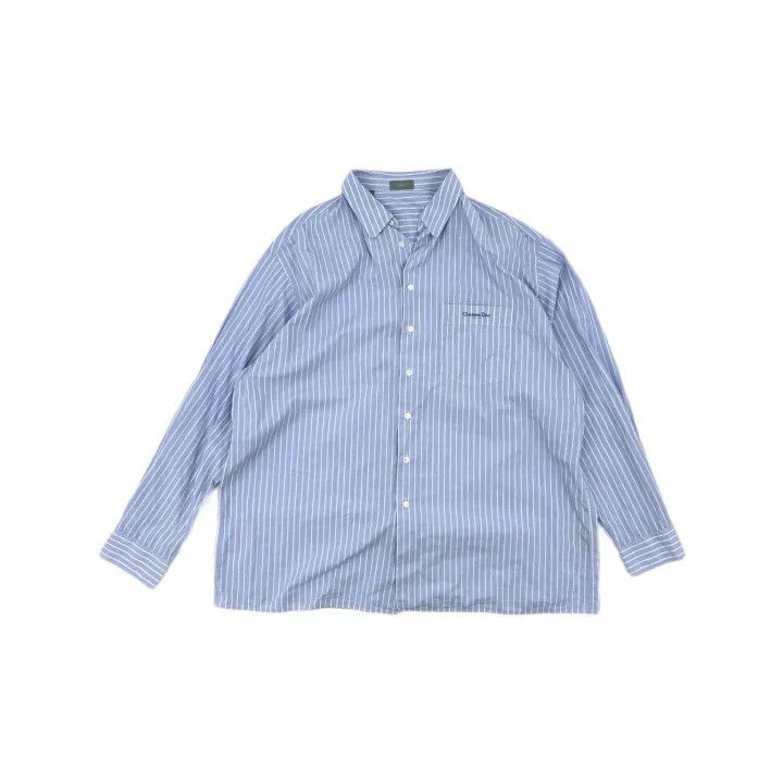Dior Dior Blue Long Sleeve Printed Shirt for Men 0079 Size US M / EU 48-50 / 2 - 2 Thumbnail