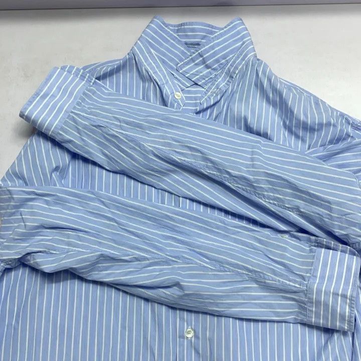 Dior Dior Blue Long Sleeve Printed Shirt for Men 0079 Size US M / EU 48-50 / 2 - 12 Thumbnail