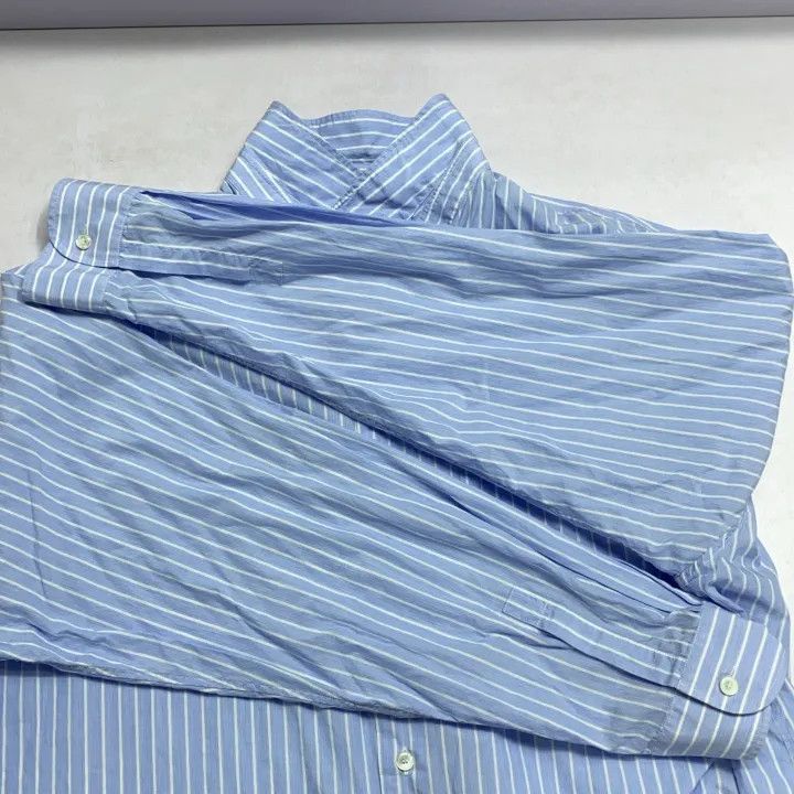 Dior Dior Blue Long Sleeve Printed Shirt for Men 0079 Size US M / EU 48-50 / 2 - 11 Thumbnail