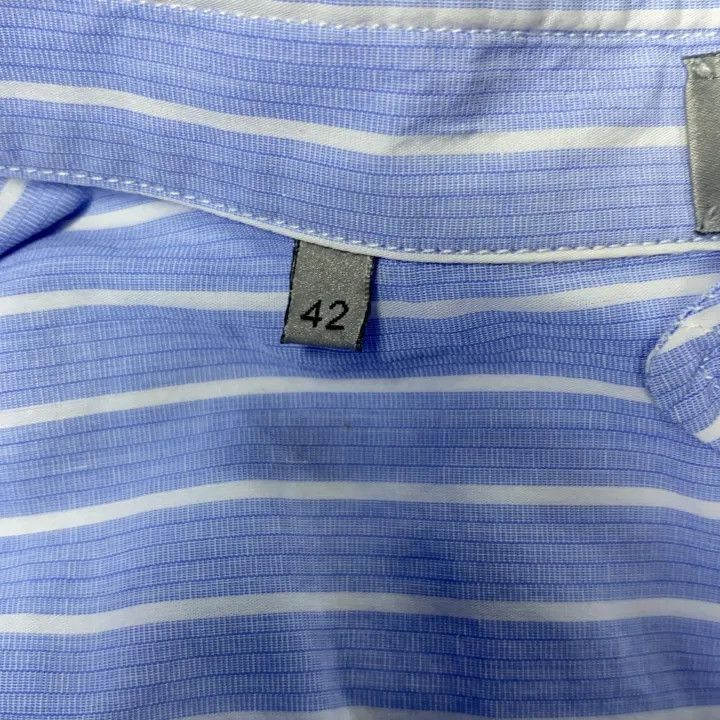 Dior Dior Blue Long Sleeve Printed Shirt for Men 0079 Size US M / EU 48-50 / 2 - 7 Thumbnail