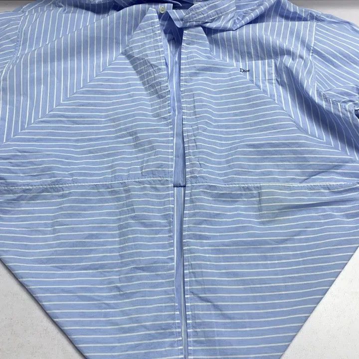 Dior Dior Blue Long Sleeve Printed Shirt for Men 0079 Size US M / EU 48-50 / 2 - 13 Thumbnail