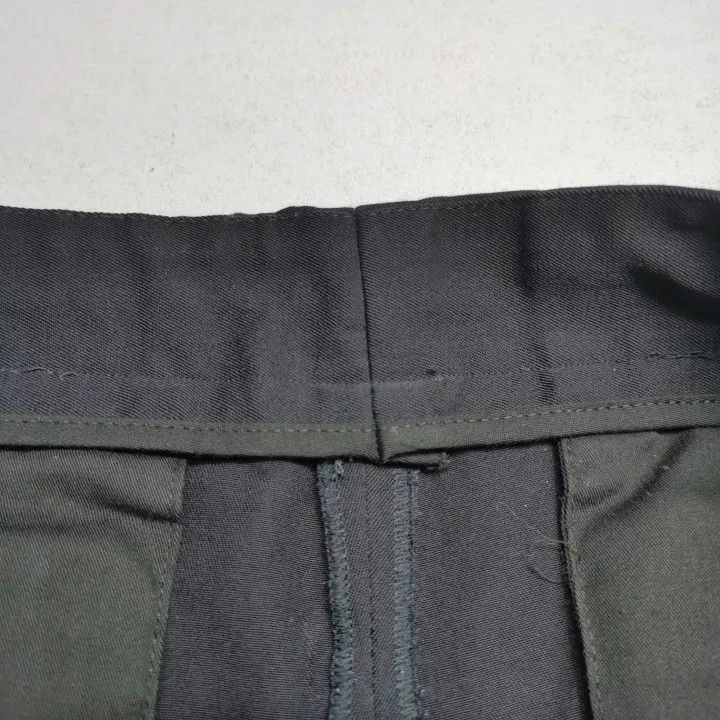 Dior Dior Black Wide Leg Wool Pants with Stripes 0079 Size US 44 / EU 60 - 2 Thumbnail