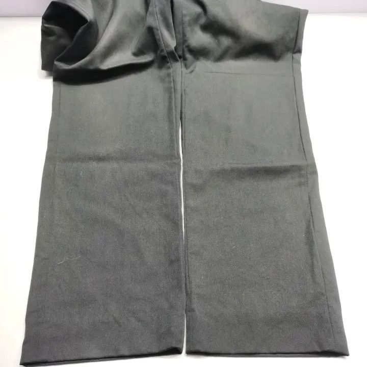 Dior Dior Black Wide Leg Wool Pants with Stripes 0079 Size US 44 / EU 60 - 9 Thumbnail