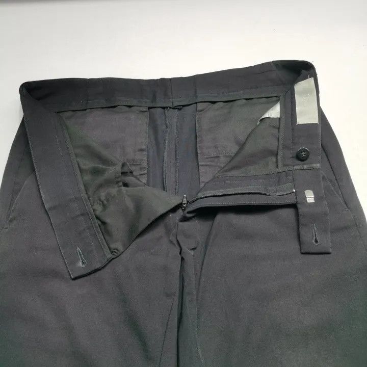 Dior Dior Black Wide Leg Wool Pants with Stripes 0079 Size US 44 / EU 60 - 6 Thumbnail