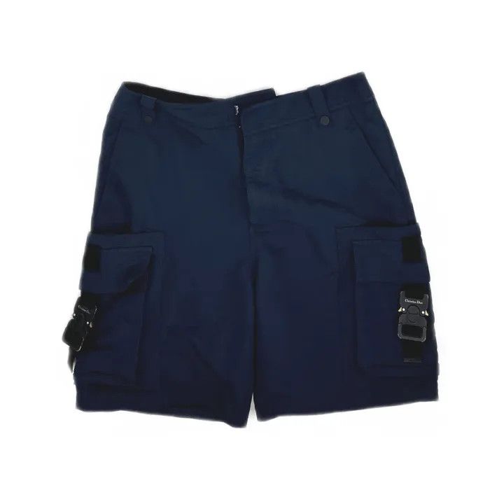 Dior Dior Navy Blue Cargo Shorts for Men 0079 Size US 44 / EU 60 - 2 Thumbnail