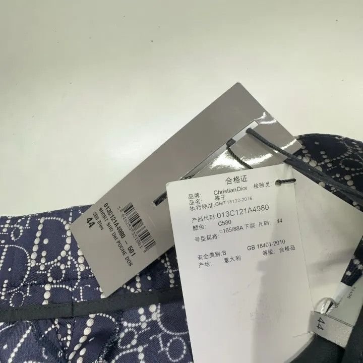 Dior Dior Navy Blue Monogram Leisure Shorts 0079 Size US 44 / EU 60 - 4 Thumbnail