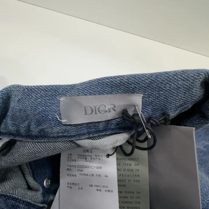 Dior Dior Logo Print Long Sleeve Denim Jacket 0079 Size US L / EU 52-54 / 3 - 8 Thumbnail