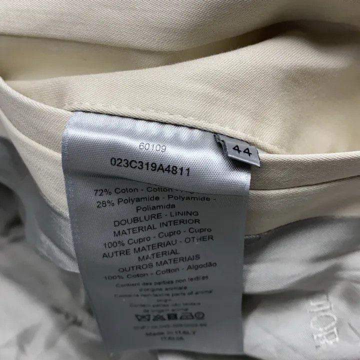 Dior Dior Beige Irregular Collar Trench Coat 0079 Size US L / EU 52-54 / 3 - 3 Thumbnail
