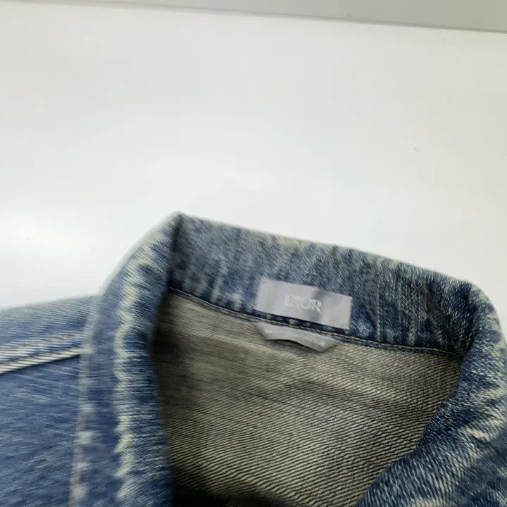 Dior Dior Men's Blue Denim Jacket with Patch 0079 Size US L / EU 52-54 / 3 - 5 Thumbnail