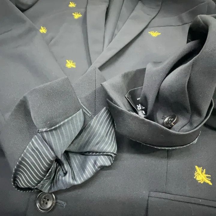 Dior Dior Black Suit with Bee Emblem 0079 Size US M / EU 48-50 / 2 - 7 Thumbnail