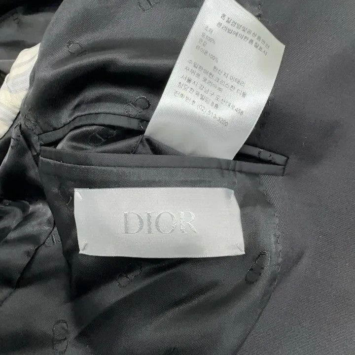 Dior Dior Black Slim Fit Wool Blazer 0079 Size US L / EU 52-54 / 3 - 5 Thumbnail