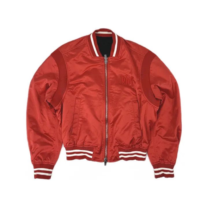 Dior Dior Red Letter Print Pilot Jacket for Men 0079 Size US L / EU 52-54 / 3 - 2 Thumbnail