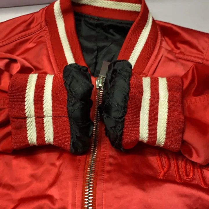 Dior Dior Red Letter Print Pilot Jacket for Men 0079 Size US L / EU 52-54 / 3 - 8 Thumbnail