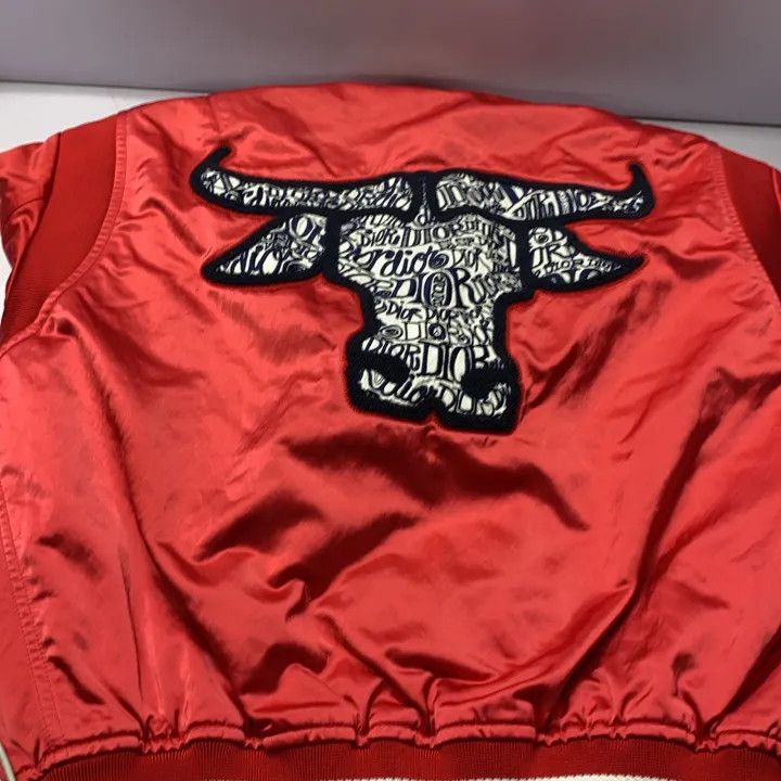 Dior Dior Red Letter Print Pilot Jacket for Men 0079 Size US L / EU 52-54 / 3 - 6 Thumbnail