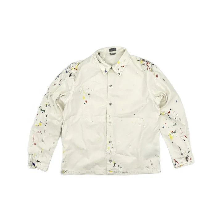Dior Dior Men's Cotton Denim Print Shirt 0079 Size US L / EU 52-54 / 3 - 2 Thumbnail