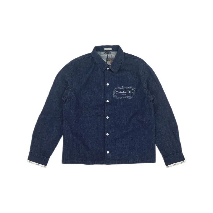 Dior Dior SS23 Back Print Denim Shirt 0079 Size US L / EU 52-54 / 3 - 2 Thumbnail