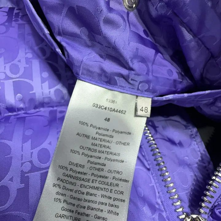 Dior Dior Purple Zip-Up Down Vest for Men 0079 Size US L / EU 52-54 / 3 - 4 Thumbnail