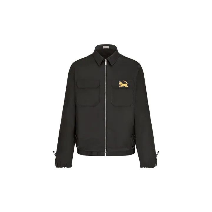 Dior Dior Lion Patch Zip Jacket for Men 0079 Size US L / EU 52-54 / 3 - 2 Thumbnail