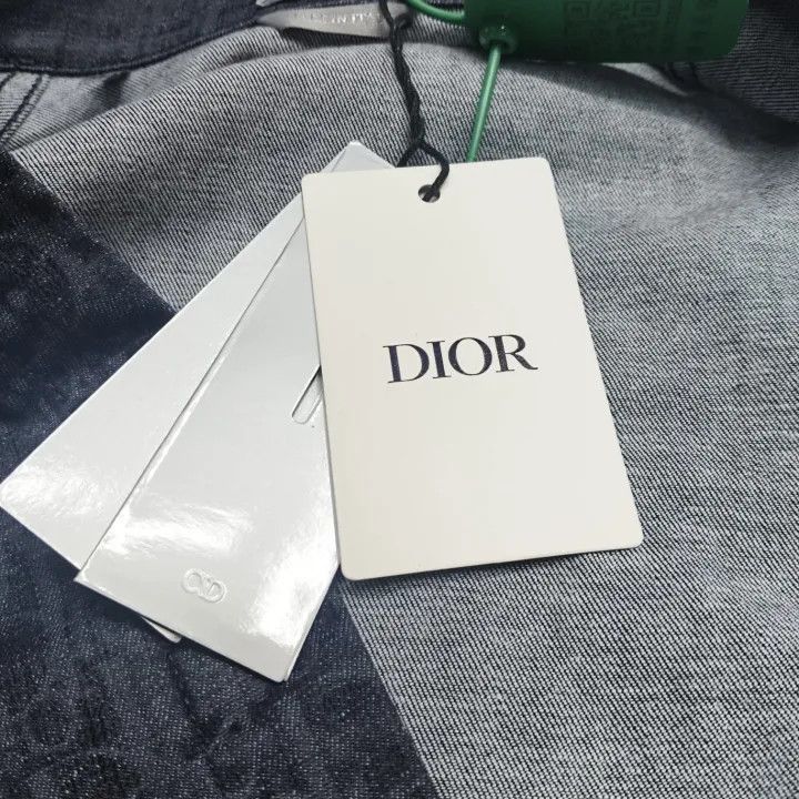 Dior Dior FW22 Logo Print Long Sleeve Shirt 0079 Size US M / EU 48-50 / 2 - 6 Thumbnail