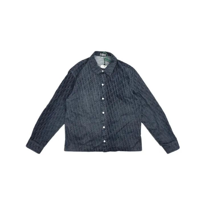 Dior Dior FW22 Logo Print Long Sleeve Shirt 0079 Size US M / EU 48-50 / 2 - 2 Thumbnail