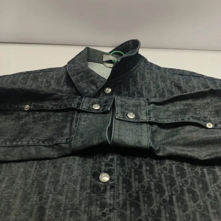 Dior Dior FW22 Logo Print Long Sleeve Shirt 0079 Size US M / EU 48-50 / 2 - 10 Thumbnail