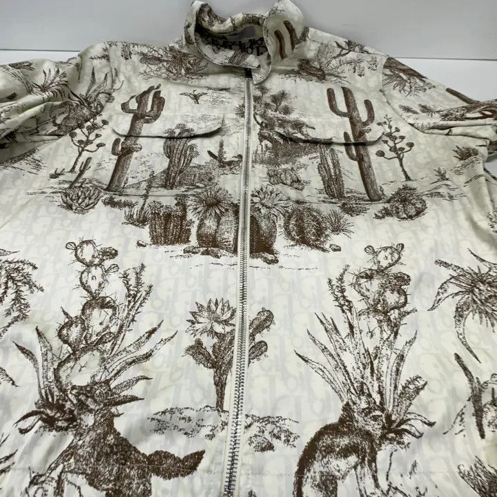Dior Dior Cactus Print Zip-Up Jacket for Men 0079 Size US L / EU 52-54 / 3 - 7 Thumbnail