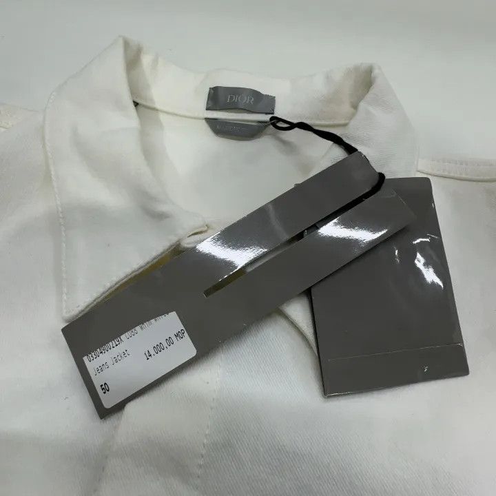 Dior Dior White Patterned Long Sleeve Shirt for Men 0079 Size US L / EU 52-54 / 3 - 5 Thumbnail