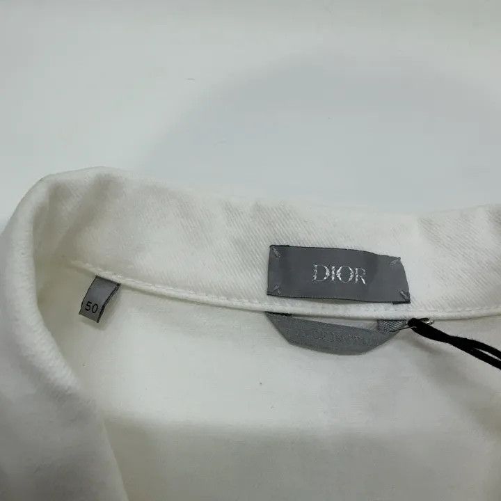Dior Dior White Patterned Long Sleeve Shirt for Men 0079 Size US L / EU 52-54 / 3 - 6 Thumbnail