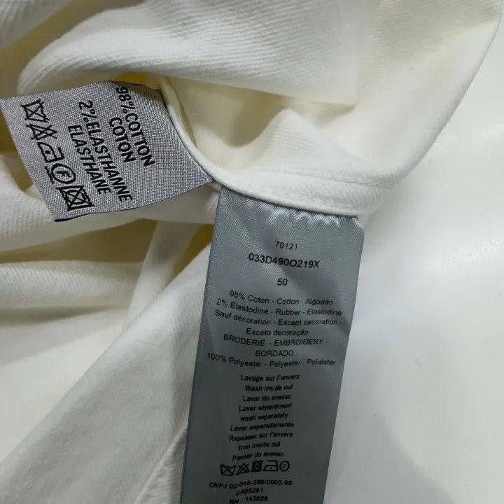 Dior Dior White Patterned Long Sleeve Shirt for Men 0079 Size US L / EU 52-54 / 3 - 4 Thumbnail